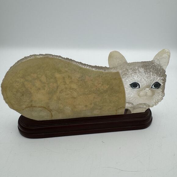 RARE - Set of 4 Bradford Jurgen Scholz Ltd Ed Purr-Fect Day Cat Kitten Figurines - Picture 12 of 13